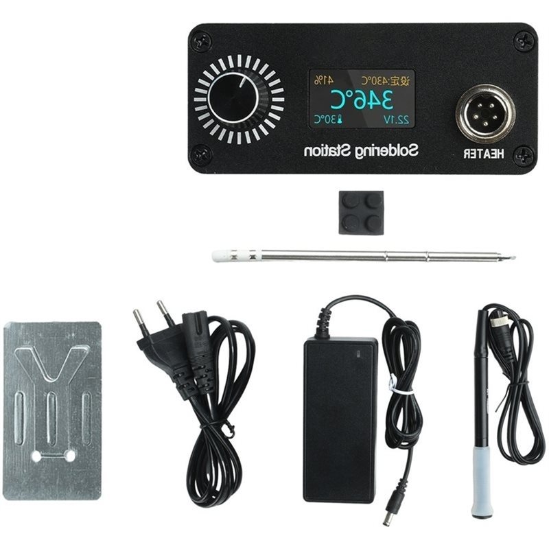 T12 Soldering Station Oled - B03C-T12 Digitale Lötstation Tragbares Mini-Profi-Lötwerkzeug-Set für